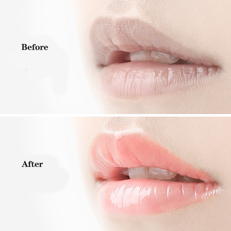 Son sáp dưỡng ẩm môi dạng hũ màu xanh dương nhỏ không màu tẩy da chết lâu trôi 7g