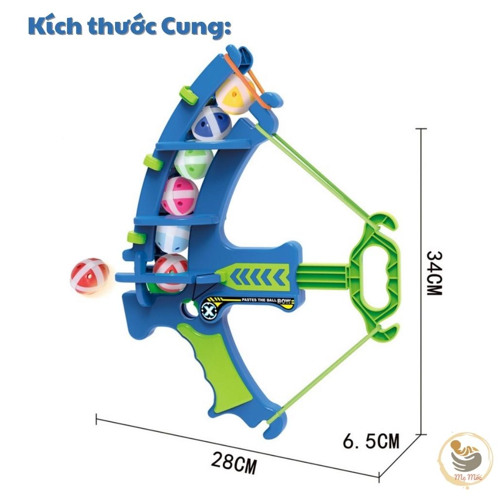 Combo Cung Tên Bắn Bóng Dính Kèm Cung Memocshop Tặng Kèm 6 Bóng Ném Dính, Đồ Chơi Vận Động Thể Thao Cho Bé Qc
