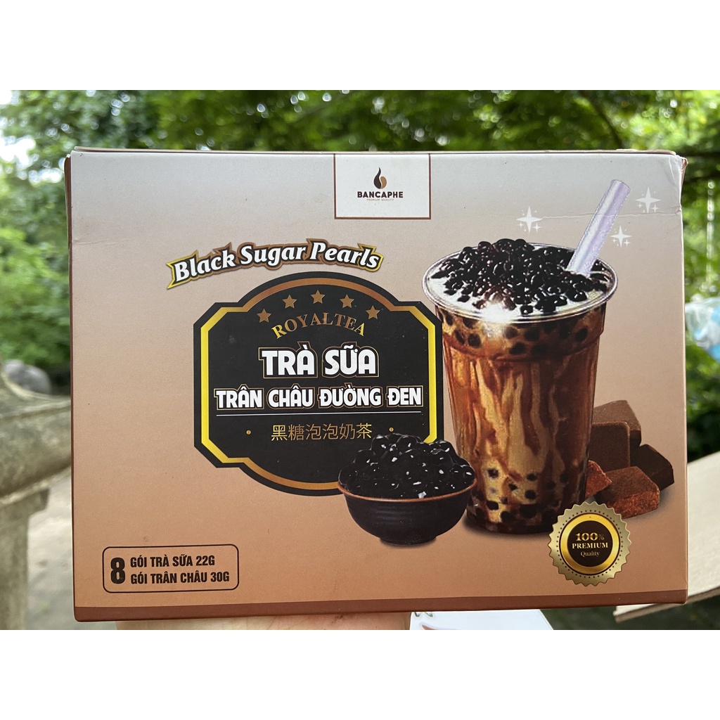 TRÀ SỮA TRÂN CHÂU ĐƯỜNG ĐEN  ROYAL TEA BAN MILK TEA