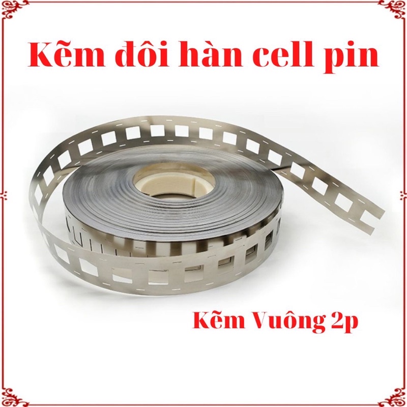 Kẽm hàn đôi 18650 vuông 0.15*27mm loại tốt dài 1m, kẽm hàn đơn 0.2*0.8mm 1 mét