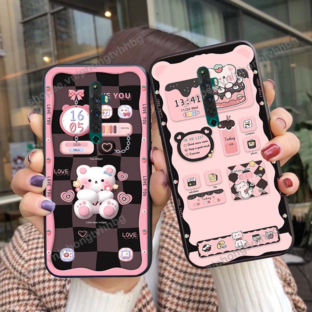 Ốp lưng Oppo Reno / Reno 2 / Reno 2Z / Reno 2f / Reno2 F gấu,thỏ trắng , đồng hồ dễ thương cute cực đẹp