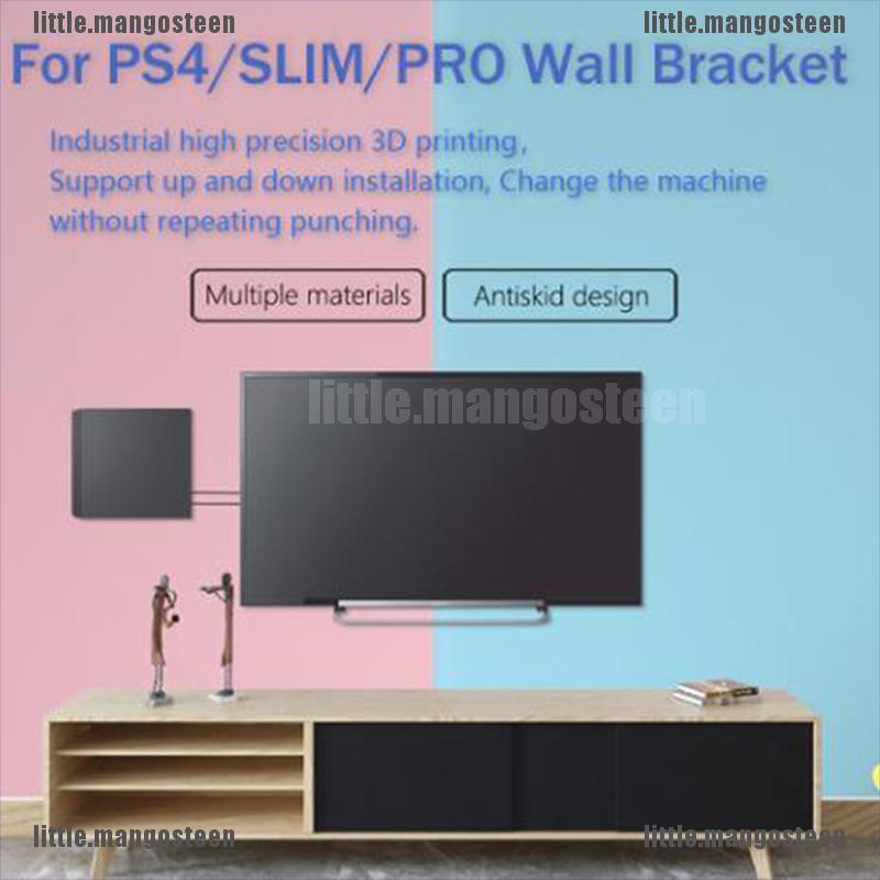 [Mango] Wall Bracket Wall Mount + Screw Set for playstation 4 ps4 slim pro Game Console