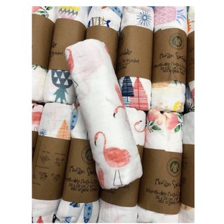 Khăn tắm sơ sinh cho bé trai và bé gái hiệu MUSLIN