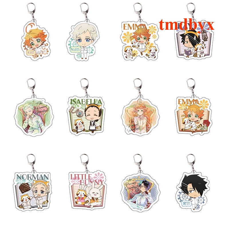 Móc Khóa Hình Nhân Vật Hoạt Hình Yakusoku No Neverland