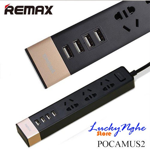 Ổ Cắm Điện Remax RU-S2- 4USB-Chính Hãng