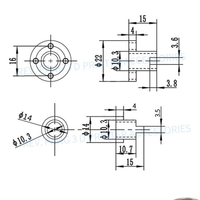 Đai Ốc Vitme T8 Chống Trượt