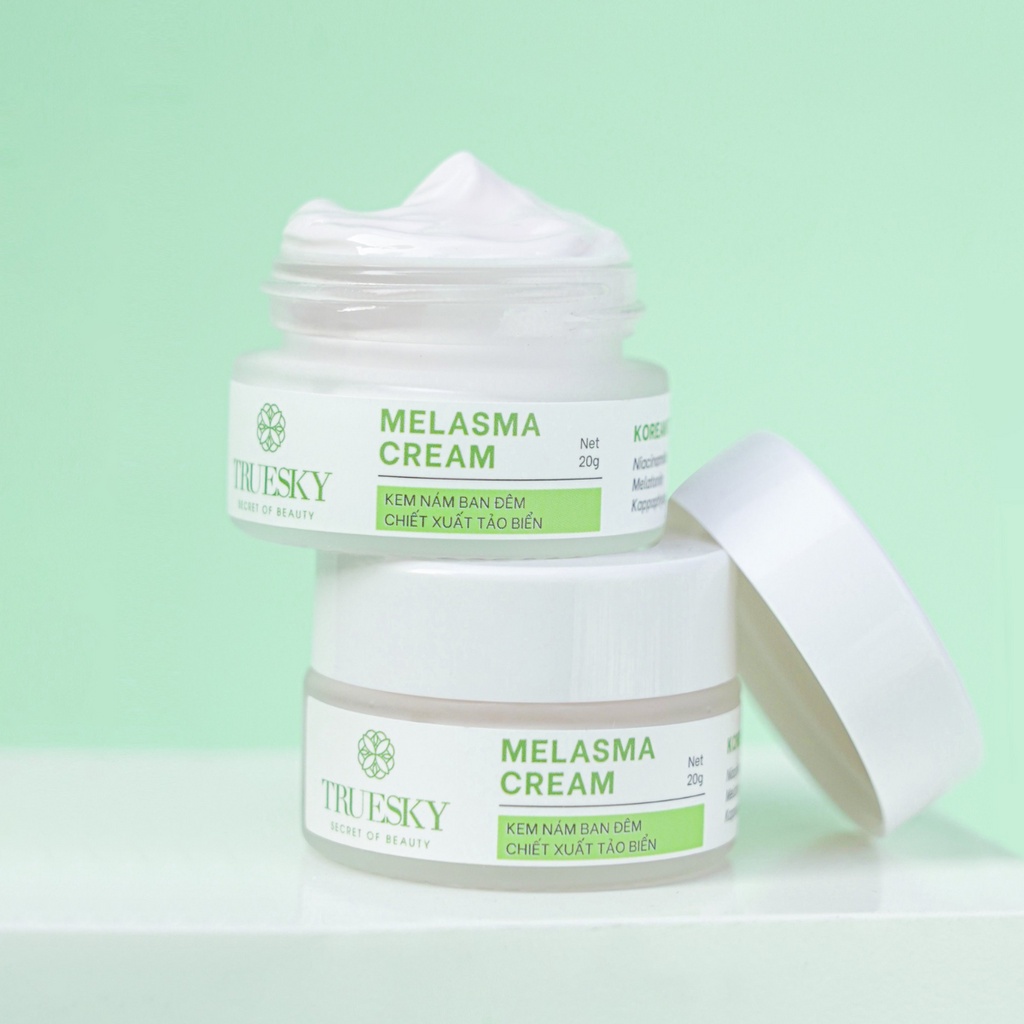 [Mã BMLT30 giảm đến 30K đơn 299K] Kem nám và tàn nhang Truesky Melasma Cream chiết xuất tảo biển 20g