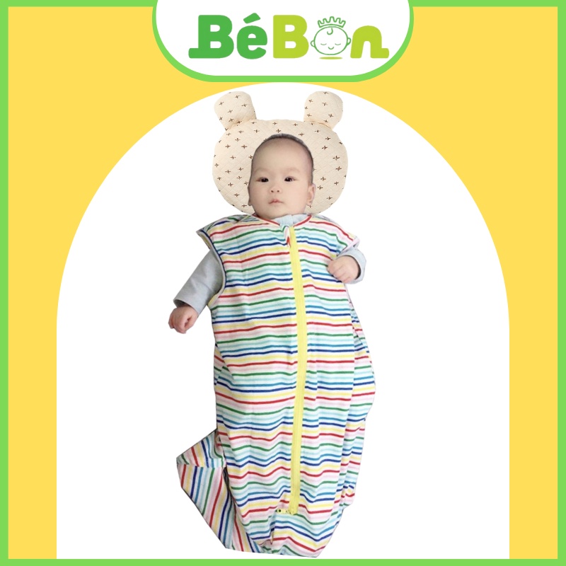 Túi ngủ trẻ em Bé Bon loại kín chân dùng sau giai đoạn cai nhộng chũn quấn chũn