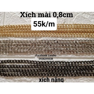 Xích mài nặng 0.8cm