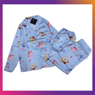 Đồ bộ pijama lụa satin nhiều họa tiết
