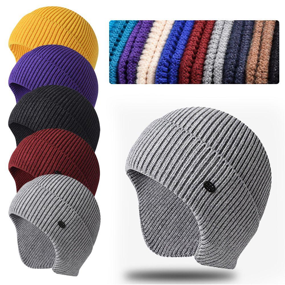 WTTLE Mũ Lưỡi Trai 56-61CM Giữ Ấm Tai Cho Nam