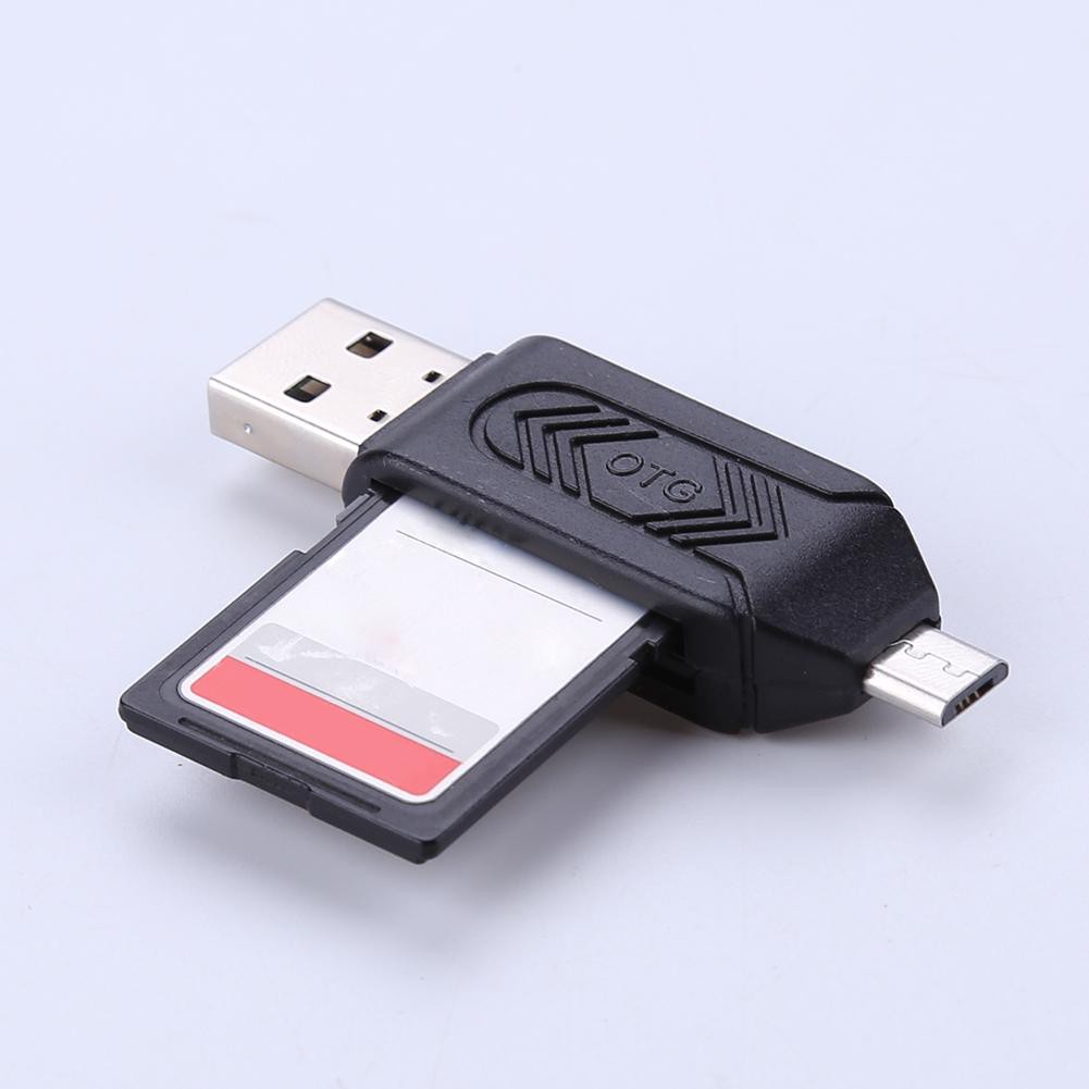 Đầu đọc thẻ nhớ TF/SD 2 trong 1 đa chức năng cắm USB 2.0