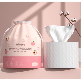 Khăn Giấy Animerry Cotton Lau Mặt Dạng Cuộn Dùng 1 Lần Lau Khô Tiện Ích