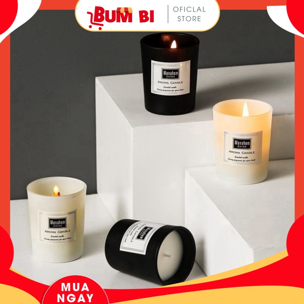 ✨ NẾN THƠM KHÔNG KHÓI, SÁP NẾN THƠM PHÒNG CAO CẤP MENAHEM - BUMBI