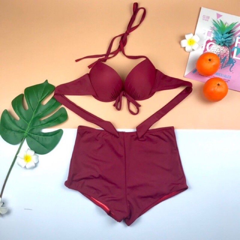 Bikini 2 mảnh ❗️ FREESHIP❗️nâng ngực quần đùi kín đáo nhiều màu