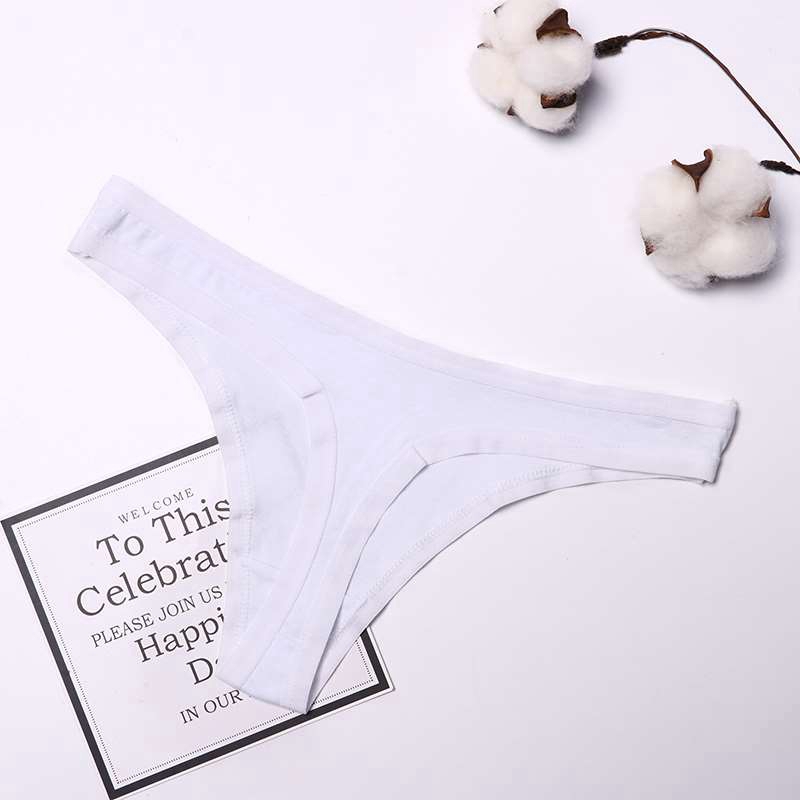 Quần Lót Cotton Một Màu Quyến Rũ Cho Nữ