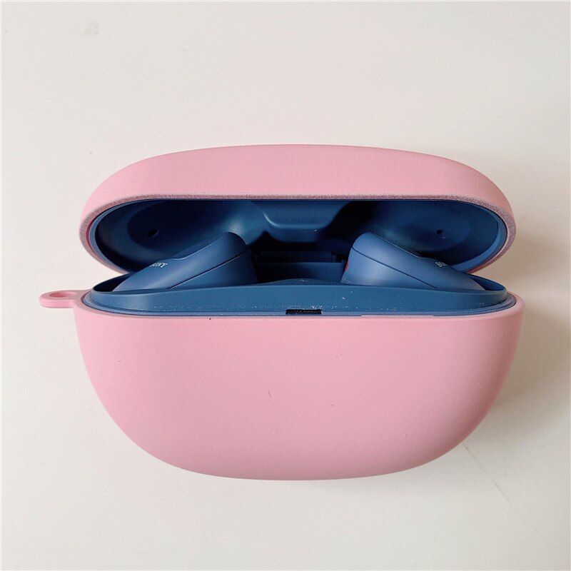 Vỏ Bảo Vệ Hộp Đựng Tai Nghe Màu Trơn Chống Sốc Cho Sony Wf-Sp800N