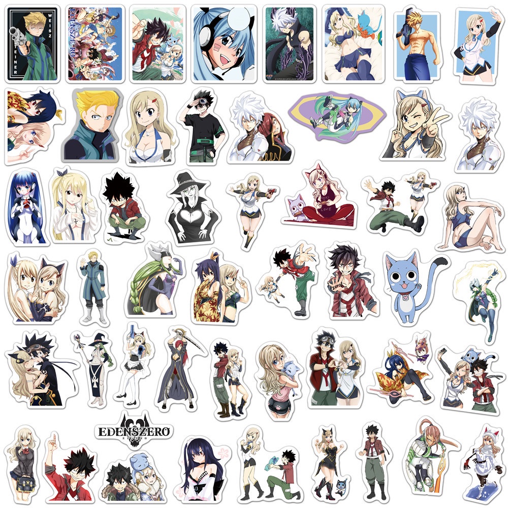 Bộ 50/25/10 Miếng Dán Hoạt Hình Graffiti Trang Trí Vali/Laptop