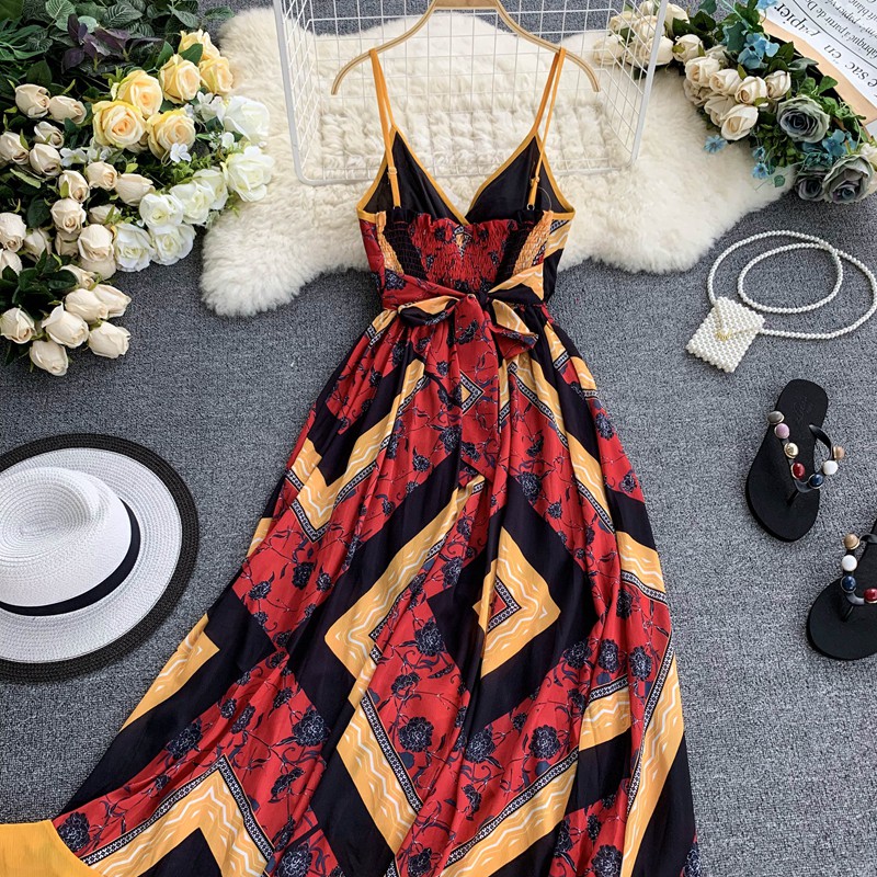 Váy đi biển boho nghỉ hè 2019- Order