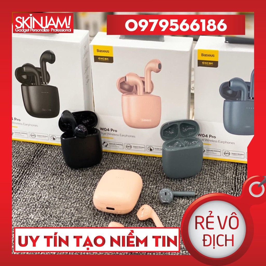 Tai Nghe Không Dây True Wireless Baseus W04 Encok Earphones