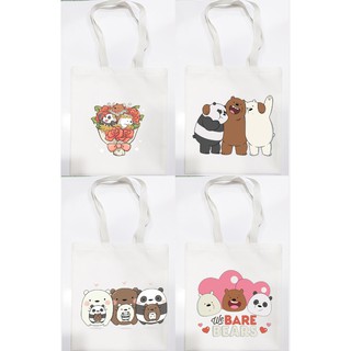 Túi tote ba anh em gấu bare bear TT3 hoạt hình dễ thương