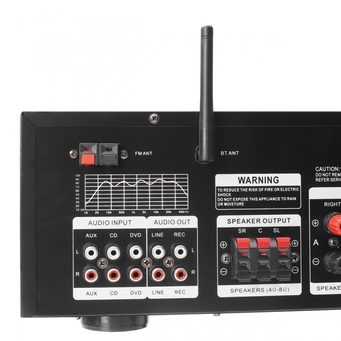 Âm ly karaoke Sunbuck 999BT, amly karaoke công suất lớn 1000W, Amly đa kênh, dàn âm thanh rạp hát tại nhà