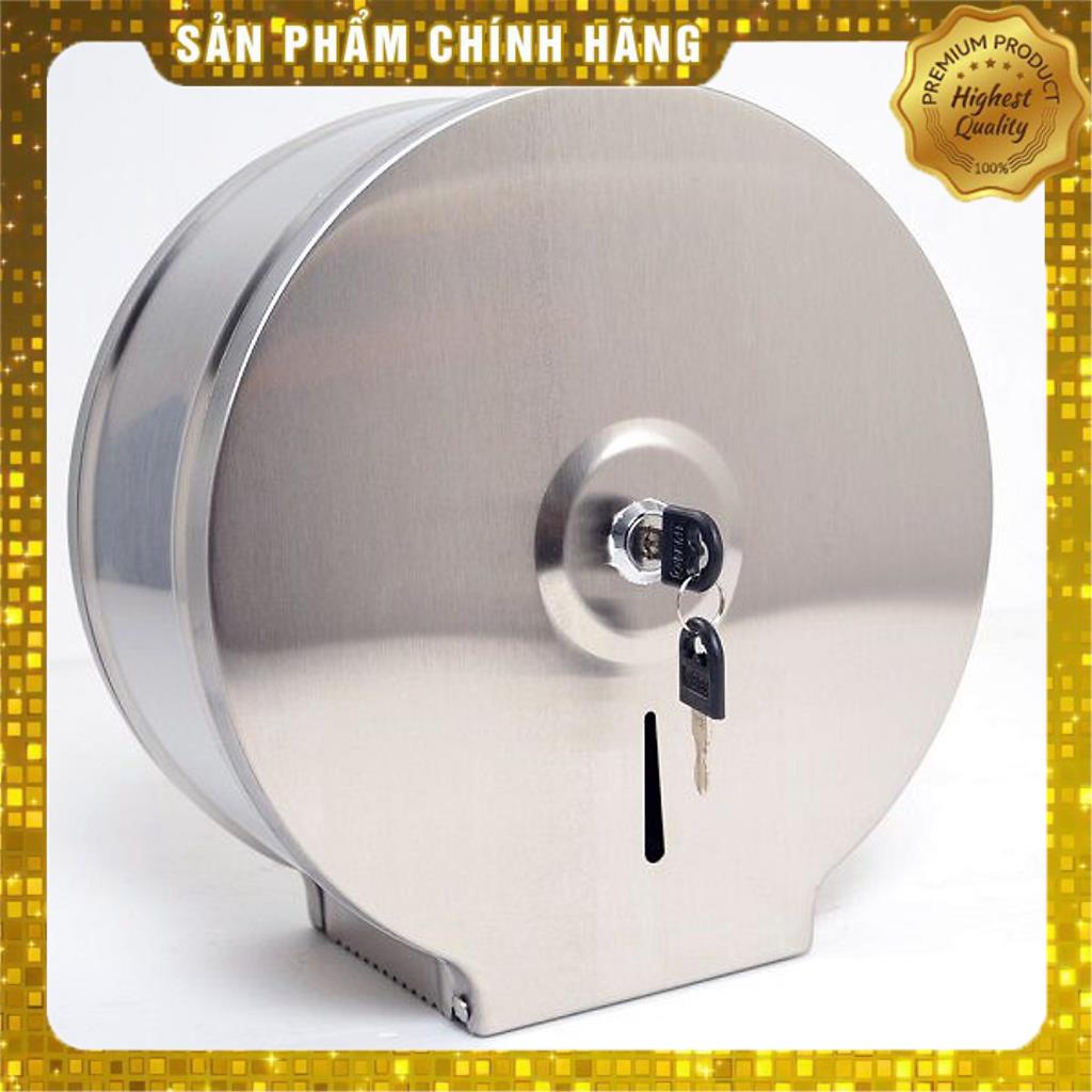 Hộp đựng giấy vệ sinh gắn tường cỡ lớn Inox 26cm