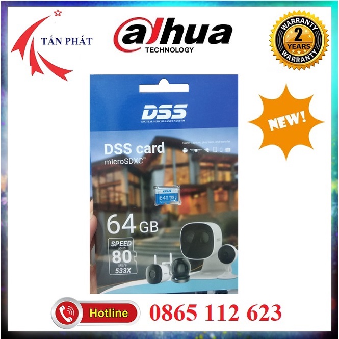 Thẻ Nhớ 64G DAHUA DSS Micro SD Chính Hãng - BH 24T 2022