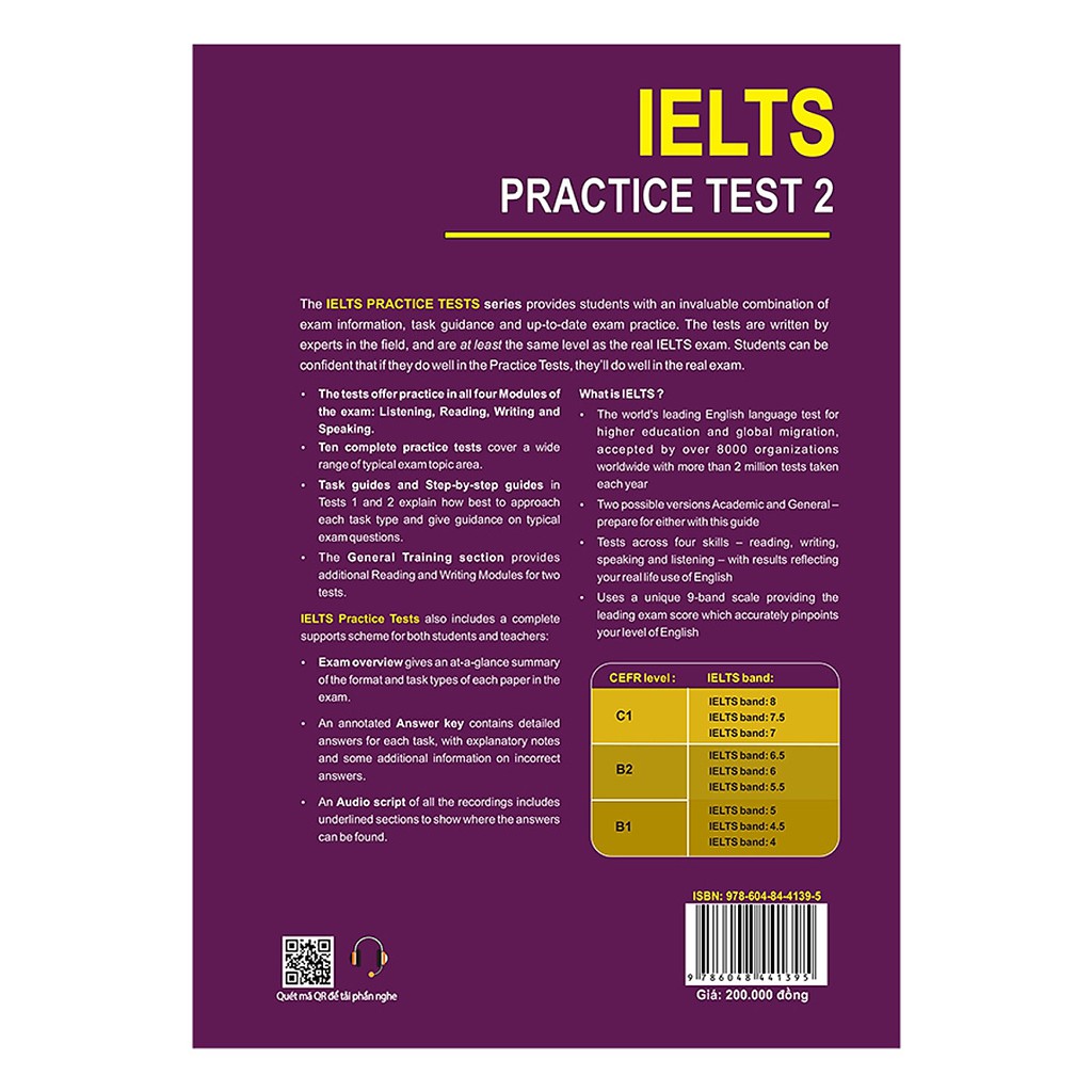 Sách - Combo 2 quyển IELTS Practice Tests 1 và IELTS Practice Tests 2