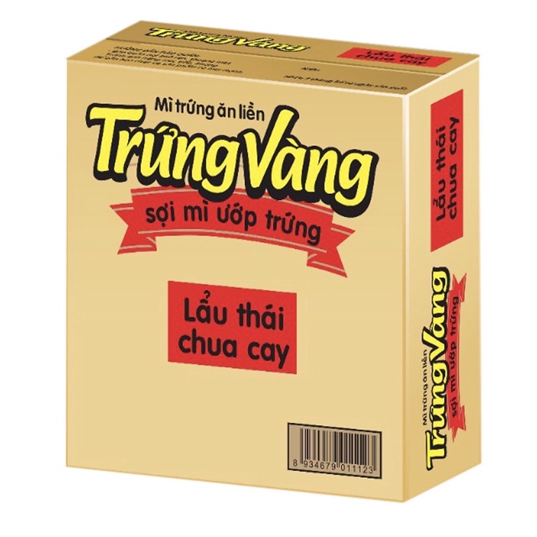 Thùng 30 gói mì Trứng Vàng lẩu thái chua cay | BigBuy360 - bigbuy360.vn