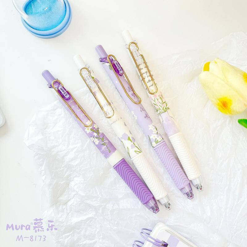 Set 4 Bút Mực Gel Hình Hoa Cúc Dễ Thương Cho Học Sinh