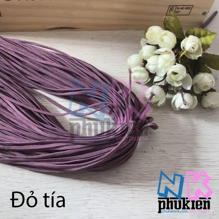 Chun thẳng làm cột tóc handmade kích thước 3mm cuộn 5m