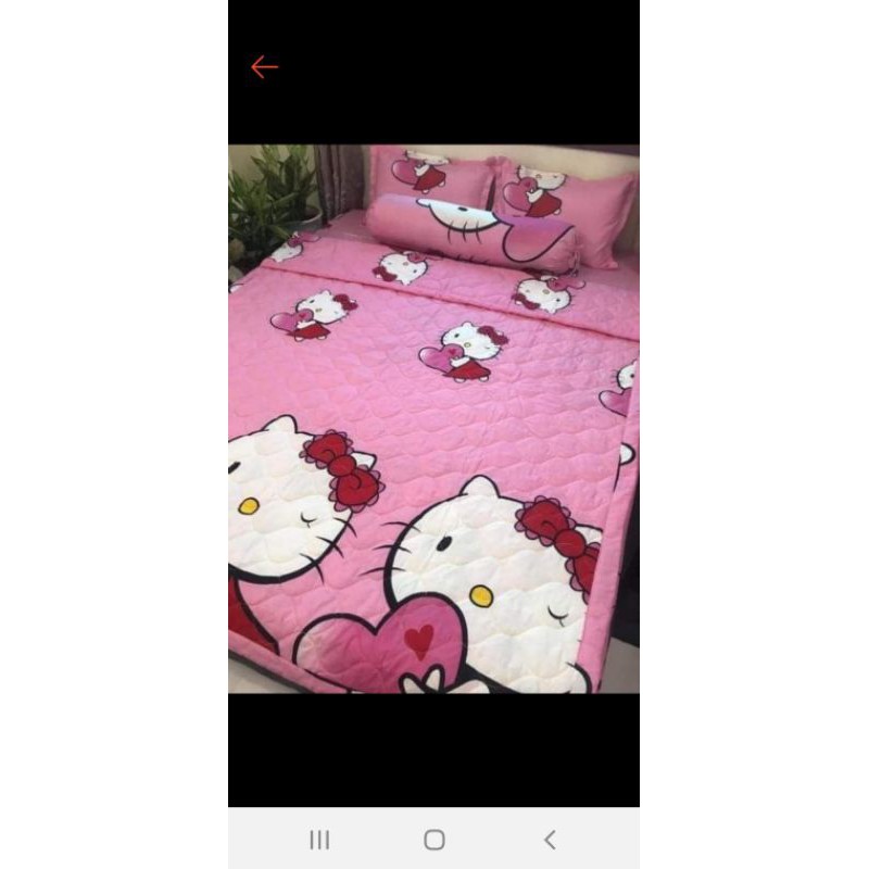 Bộ ga 5 món (MẪU hello kitty)