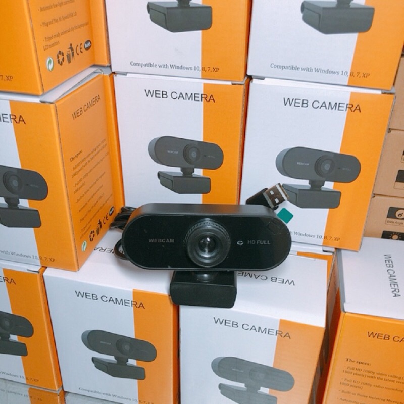 Webcam Máy Tính, Camera Có Mic 1080p Full HD. Cho Laptop Học Online Qua ZOOM, Trực Tuyến- Hội Họp -Gọi Video