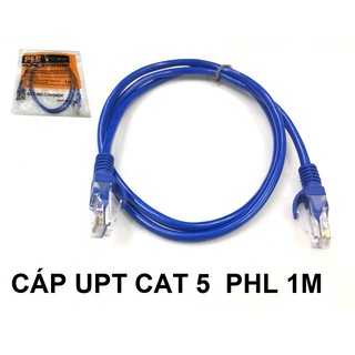 DÂY NHẢY CÁP MẠNG BẤM SẴN 2ĐẦU UTP CAT5 PLH 1M ĐẾN 40M