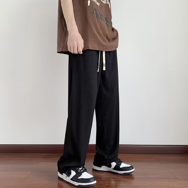 Quần ống rộng Lưng Thun Thoải Mái Phong Cách Hàn Quốc Thời Trang Cho Nam Size M-3XL