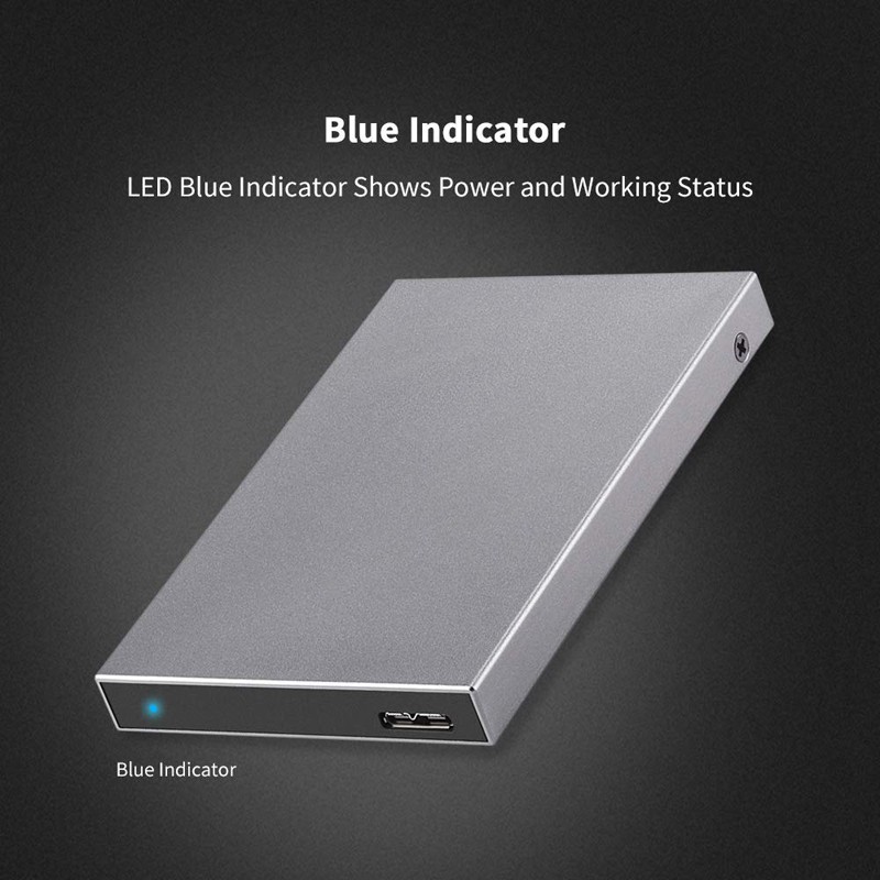 Hộp box hỗ trợ ổ cứng HDD Sata 2.5 USB 3.0 SSK HE-V600 màu xám