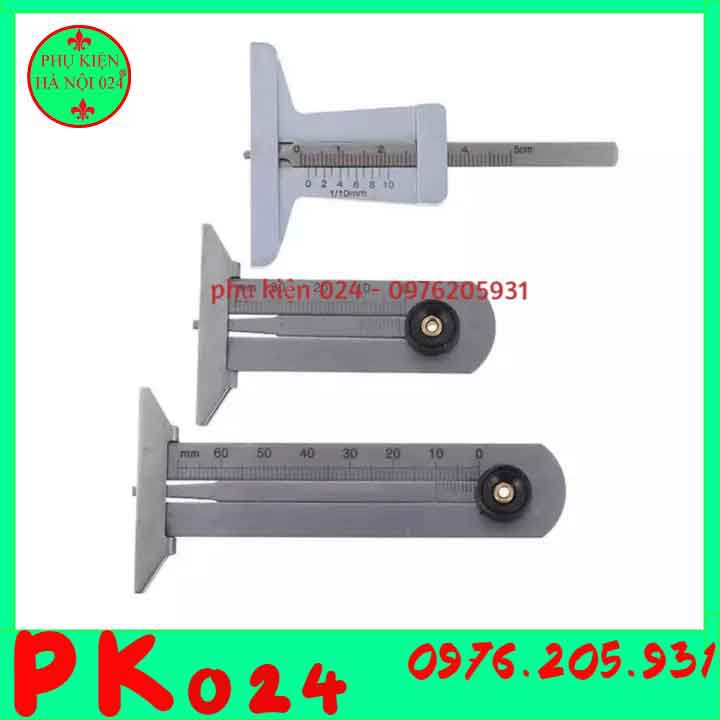 Dụng Cụ Đo Độ Sâu, Độ Mòn Rãnh Lốp Xe Ô Tô Bằng Thép Không Gỉ 30mm, 60mm