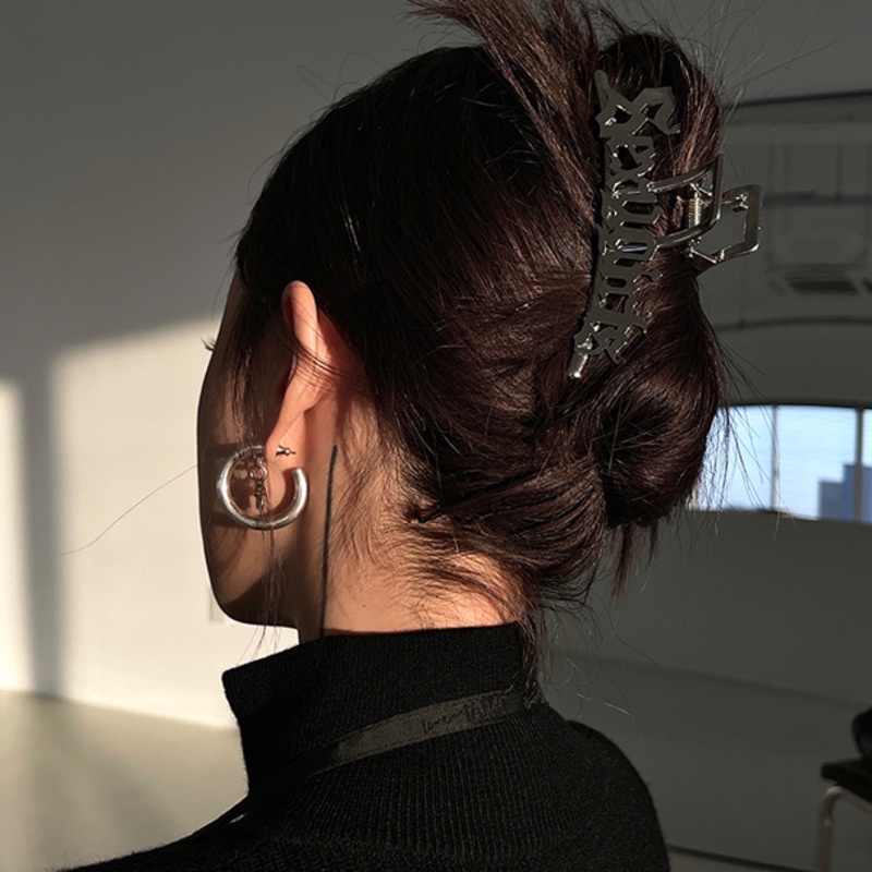 Iamcplus Kẹp Tóc Kim Loại Loại Mịn Cài Sau Lưng