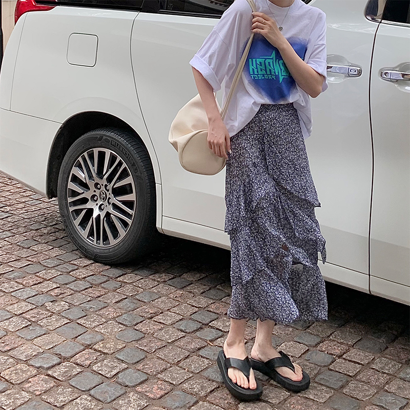 Chân Váy Midi Chữ A Họa Tiết Hoa Nhiều Màu Cho Nữ | BigBuy360 - bigbuy360.vn