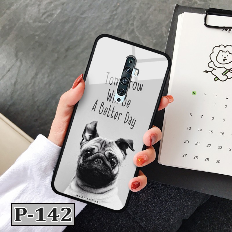 Ốp  Oppo Reno 2F - lưng kính in hình 3D