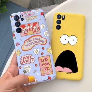 Ốp Điện Thoại Silicon Mềm Màu Kẹo Họa Tiết Dễ Thương Cho Oppo Reno5 Reno5 Pro Reno6 Reno6 Pro 5g Reno 3 Reno3 5 6 Pro