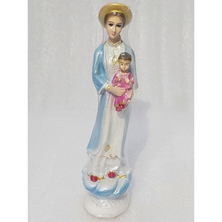 Tượng công giáo - Đồng Giá Tượng Đức Mẹ La Vang,  Đức Mẹ Áo Dài mini 12cm