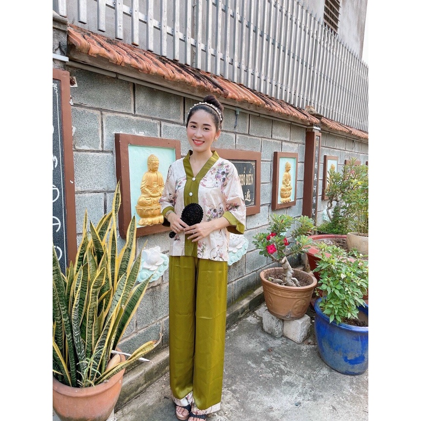 BÀ LAI LỤA VÂN PHÁP#ĐỒ LAM THỜI TRANG VẢI MỀM MÁT KHÔNG NHĂN