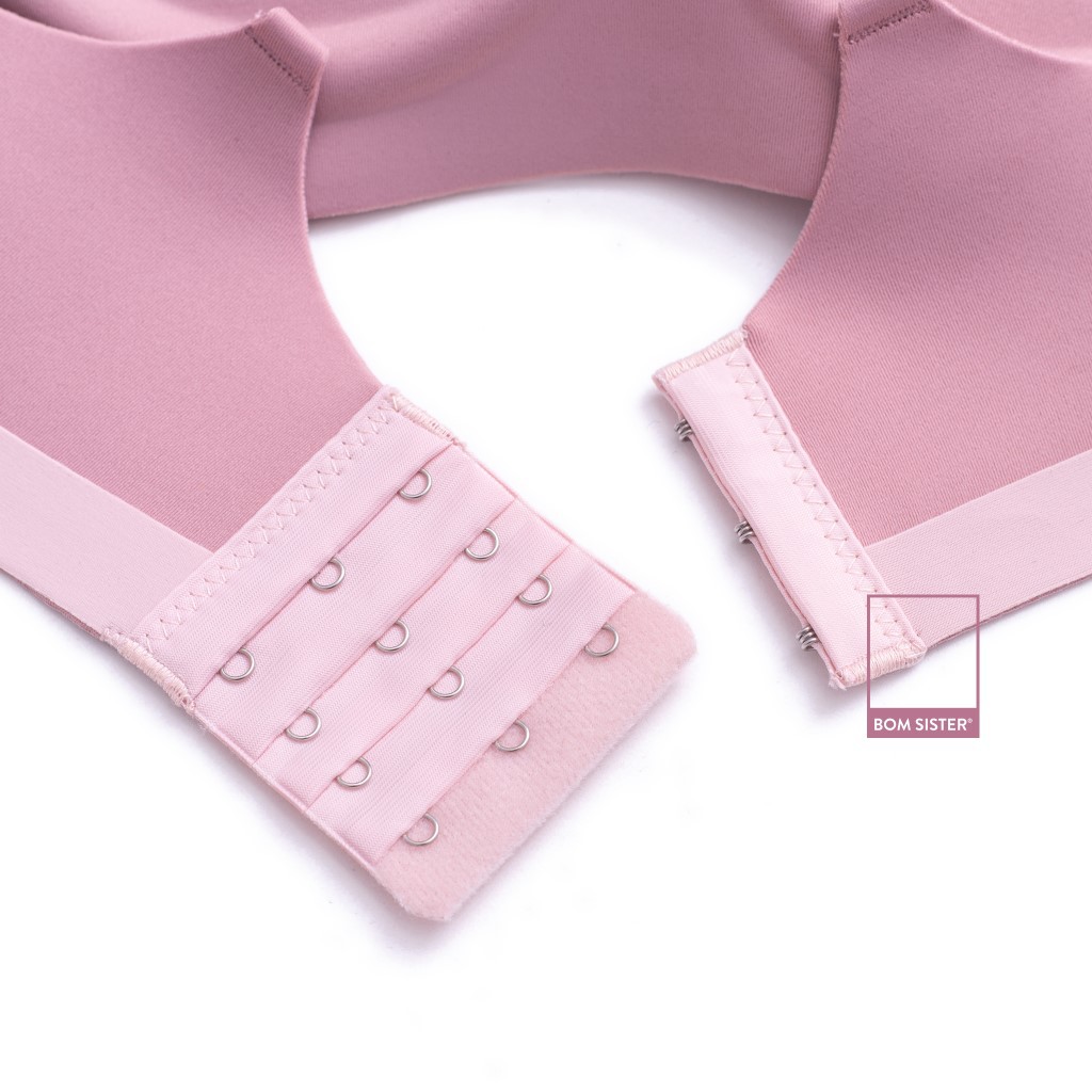 Áo lót không gọng mút vừa su đúc màu trơn cài sau nâng ngực tự nhiên BOM SISTER A903 | BigBuy360 - bigbuy360.vn