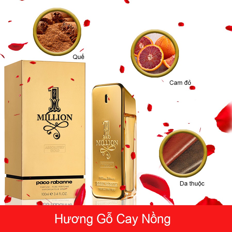 Nước Hoa Nam Paco Rabanne 1 Million Chai Full 100ml