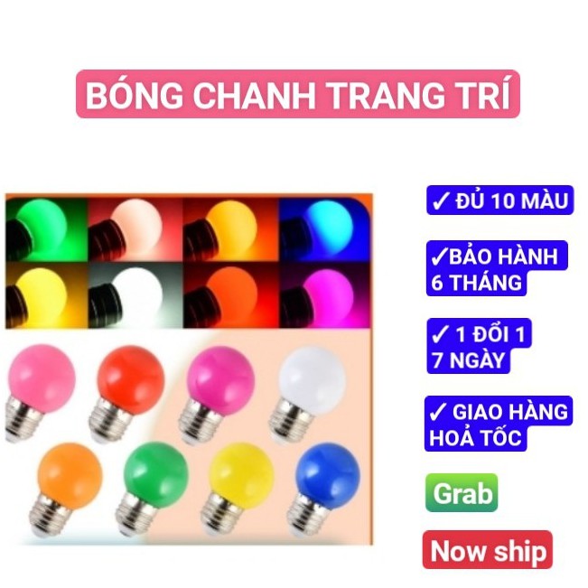 Bóng Đèn Led butd Chanh 1W Nhiều Màu, Bóng Đèn Led Chanh Trang Trí Ngoài Trời