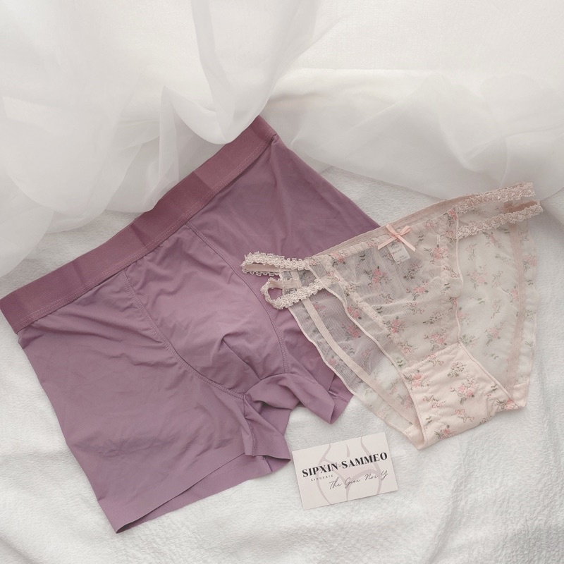 ❤️ set quần lót đôi Boxer cho cặp đôi - Hồng ❤️