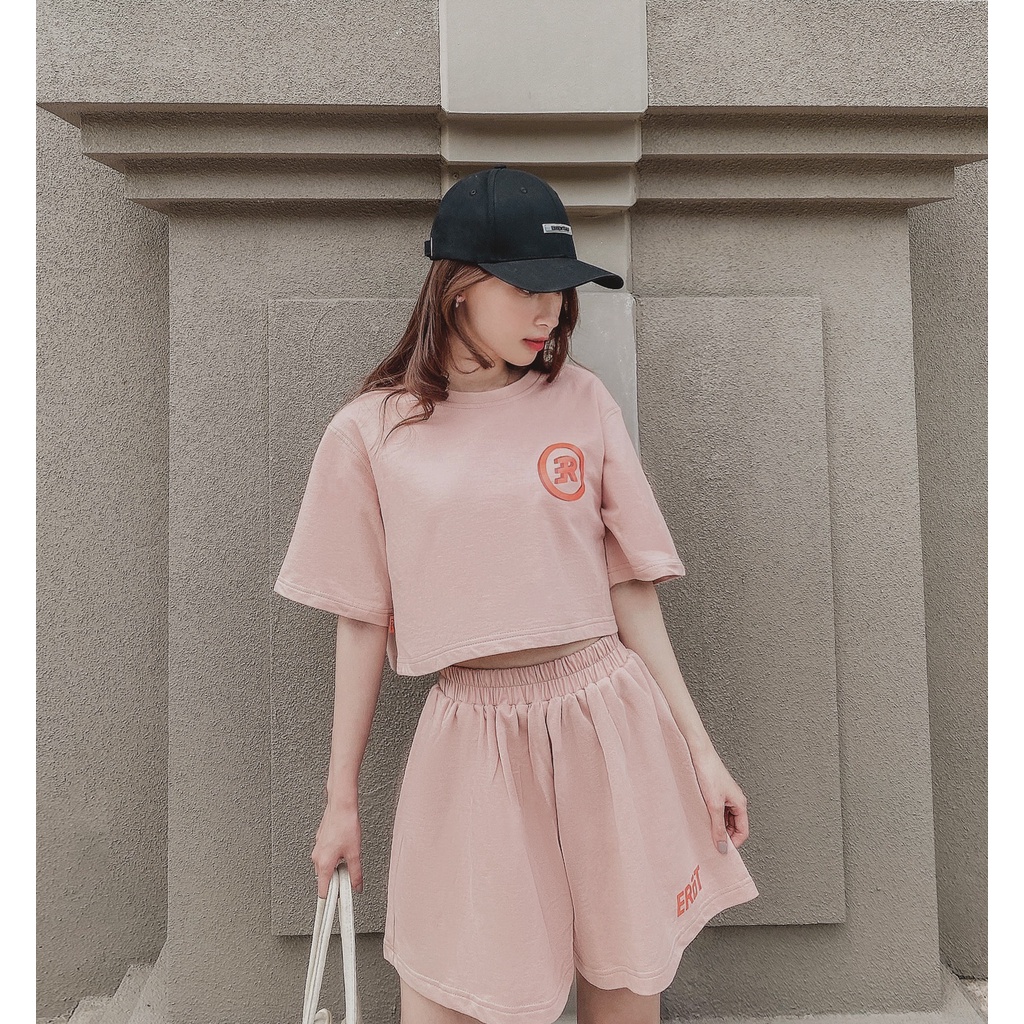 Set Áo thun croptop và quần váy xoè thoải mái năng động_SCX erot clothing