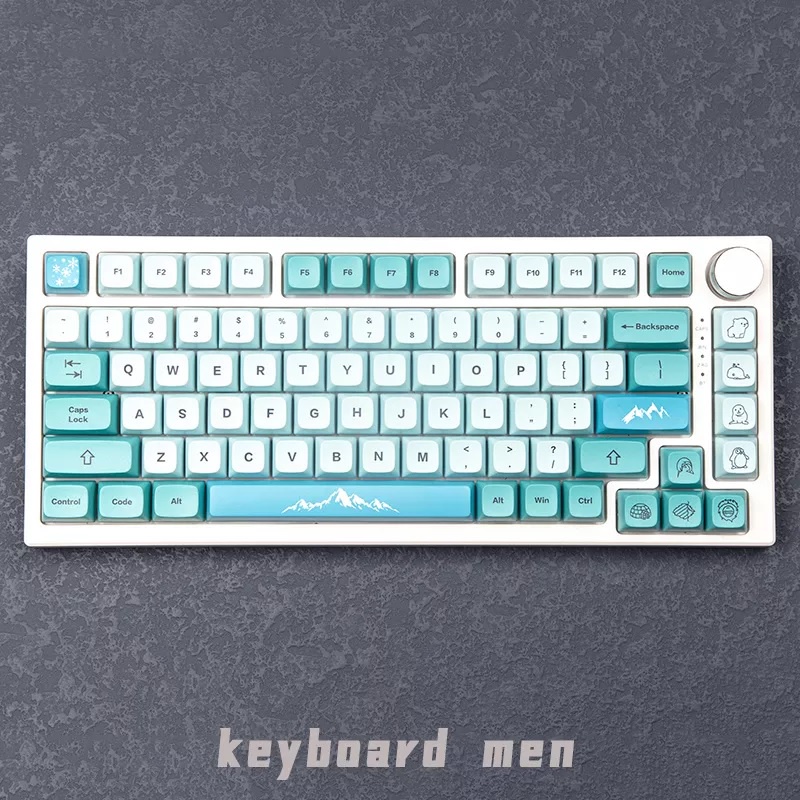 Bộ Keycap XDA PBT 131 Nút Chủ đề ICE BERG in Dye-Sub ( hỗ trợ nhiều layout 61 64 87 104 108 Phím )